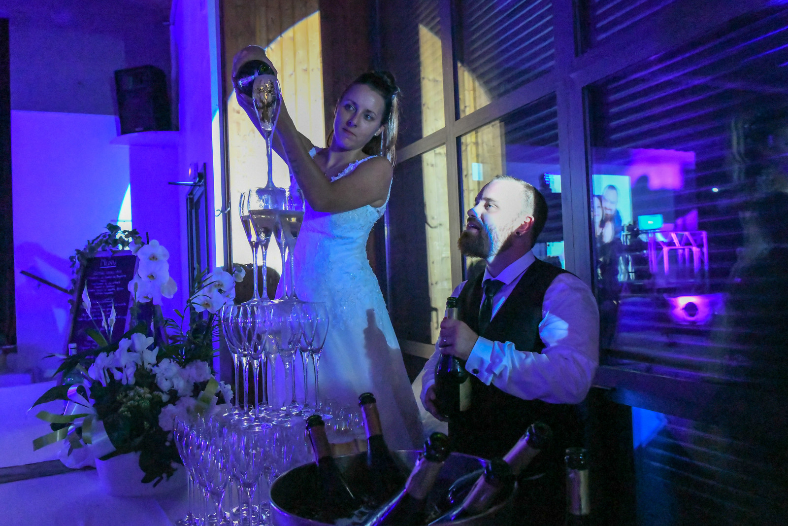 photo mariage soirée