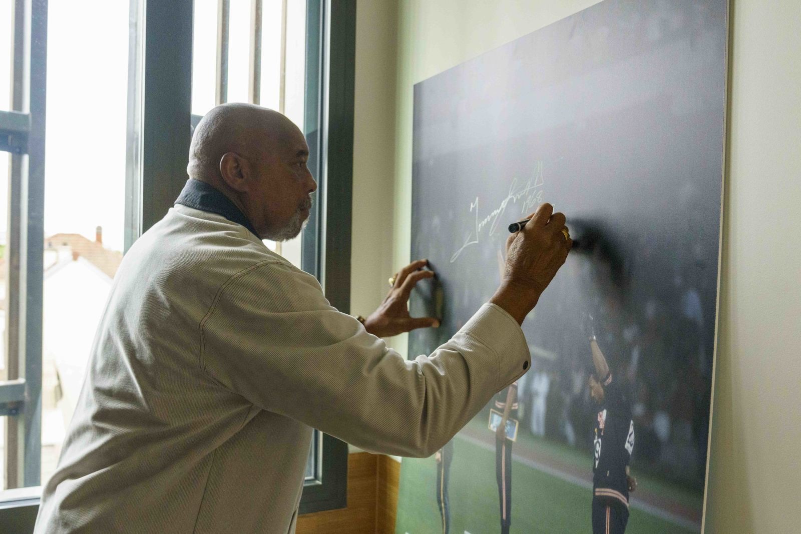 reportage avant les JO et aussi photographie de Tommie Smith